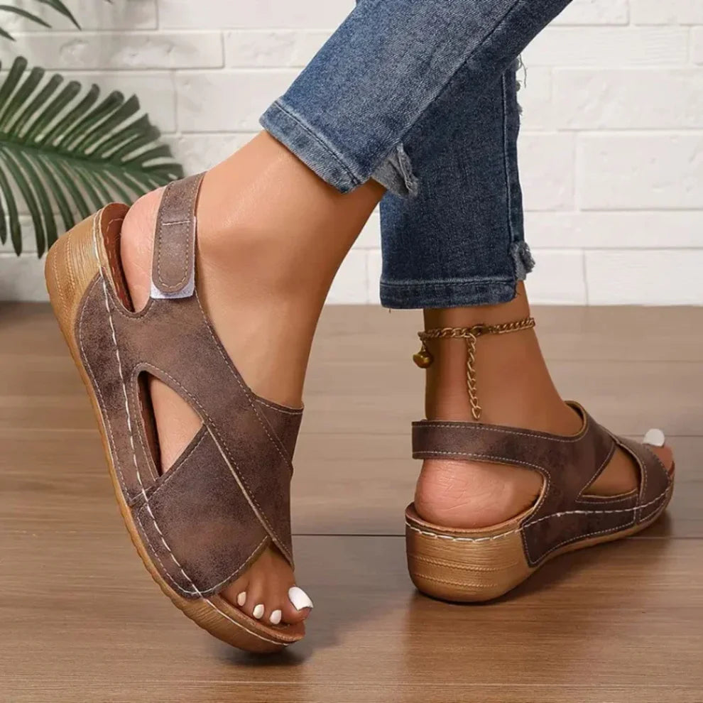 Vintage Orthopedic Wedge Sandals
