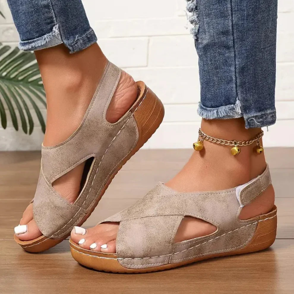 Vintage Orthopedic Wedge Sandals